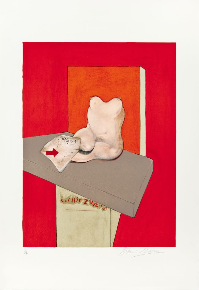 estampes Etude de corps humain d'après Ingres Francis Bacon