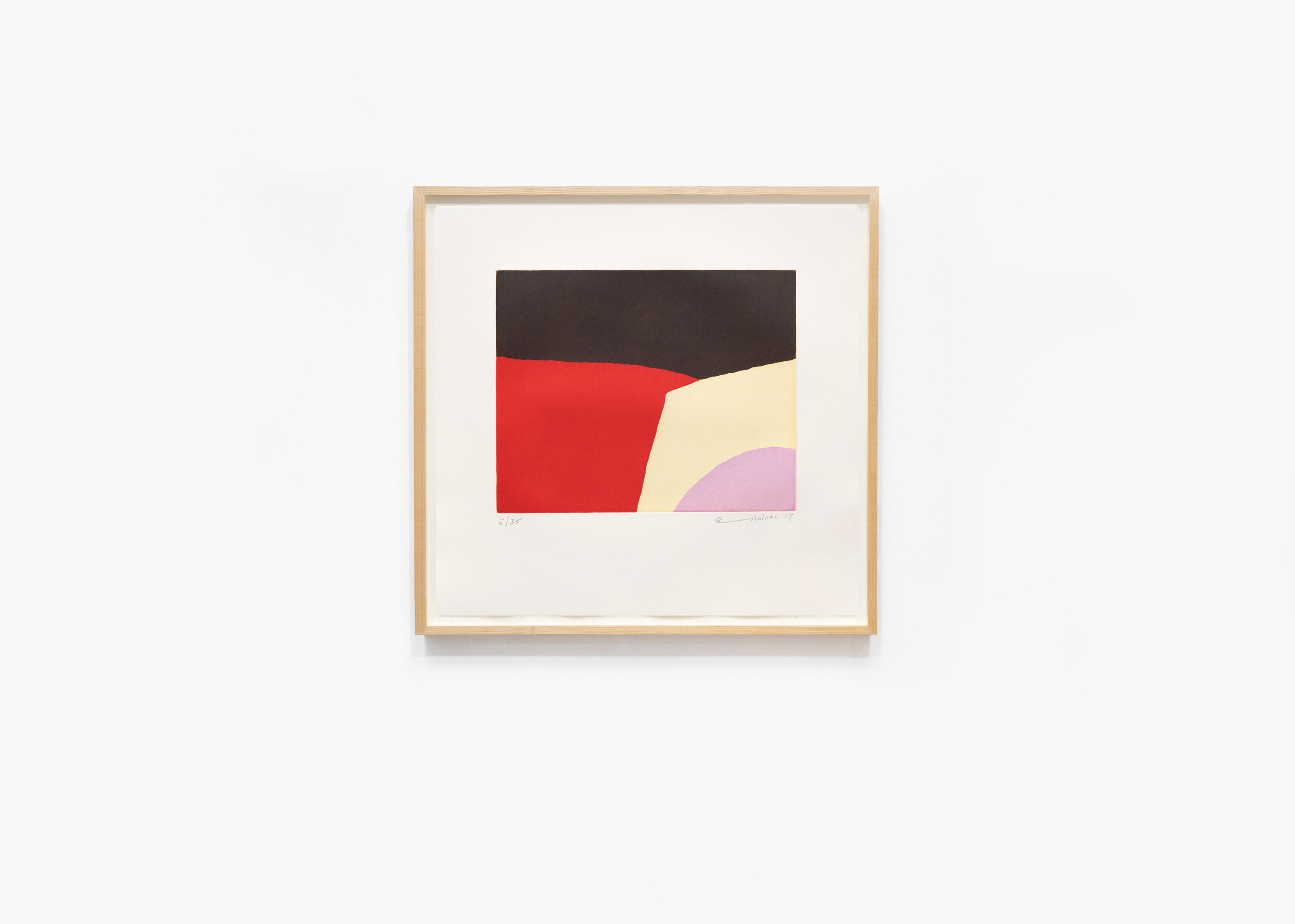 estampe Black Forest Etel Adnan