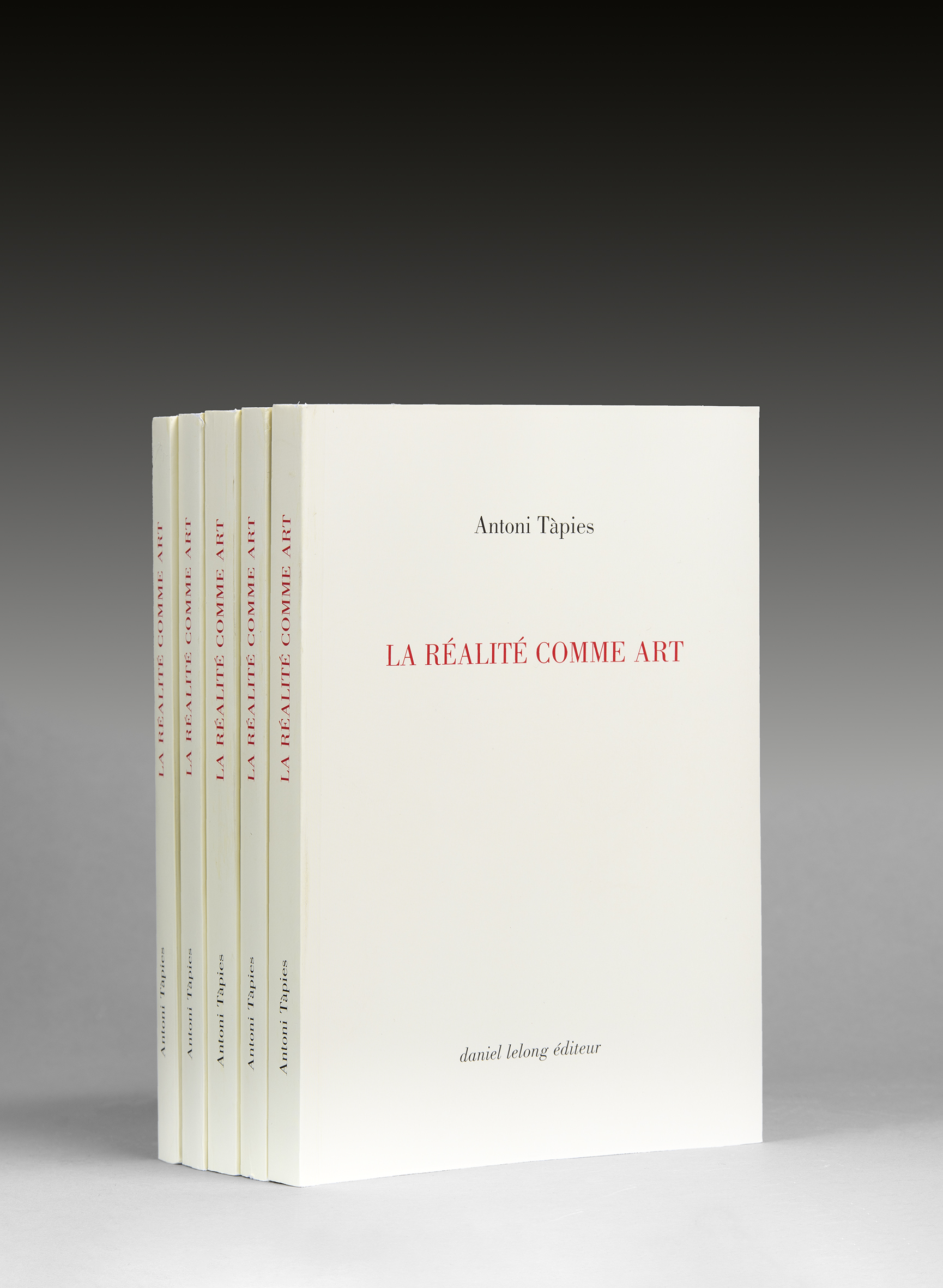 livre La réalité comme art Antoni Tàpies