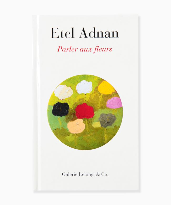 livre Parler aux fleurs  Etel Adnan