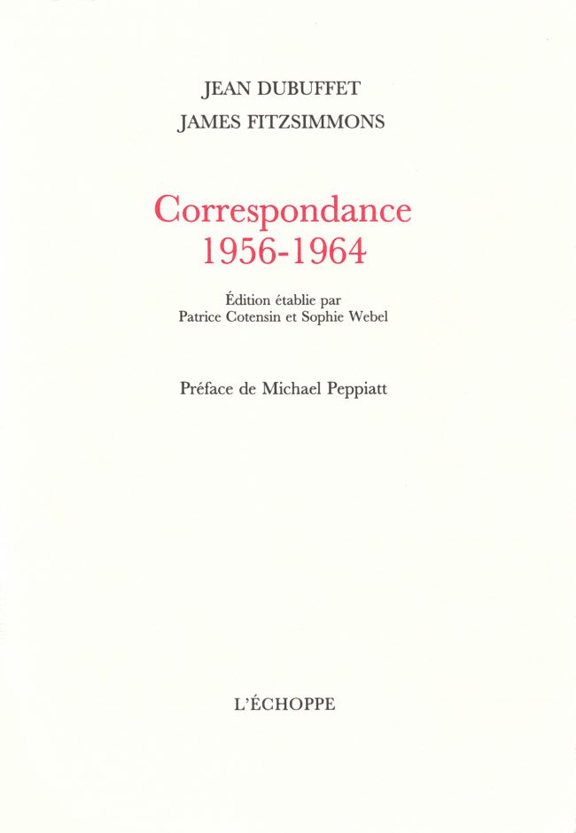 livre Correspondance 1956-1964 Jean Dubuffet