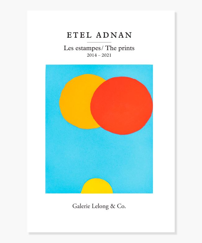 livre Etel Adnan. Les estampes / The Prints Etel Adnan