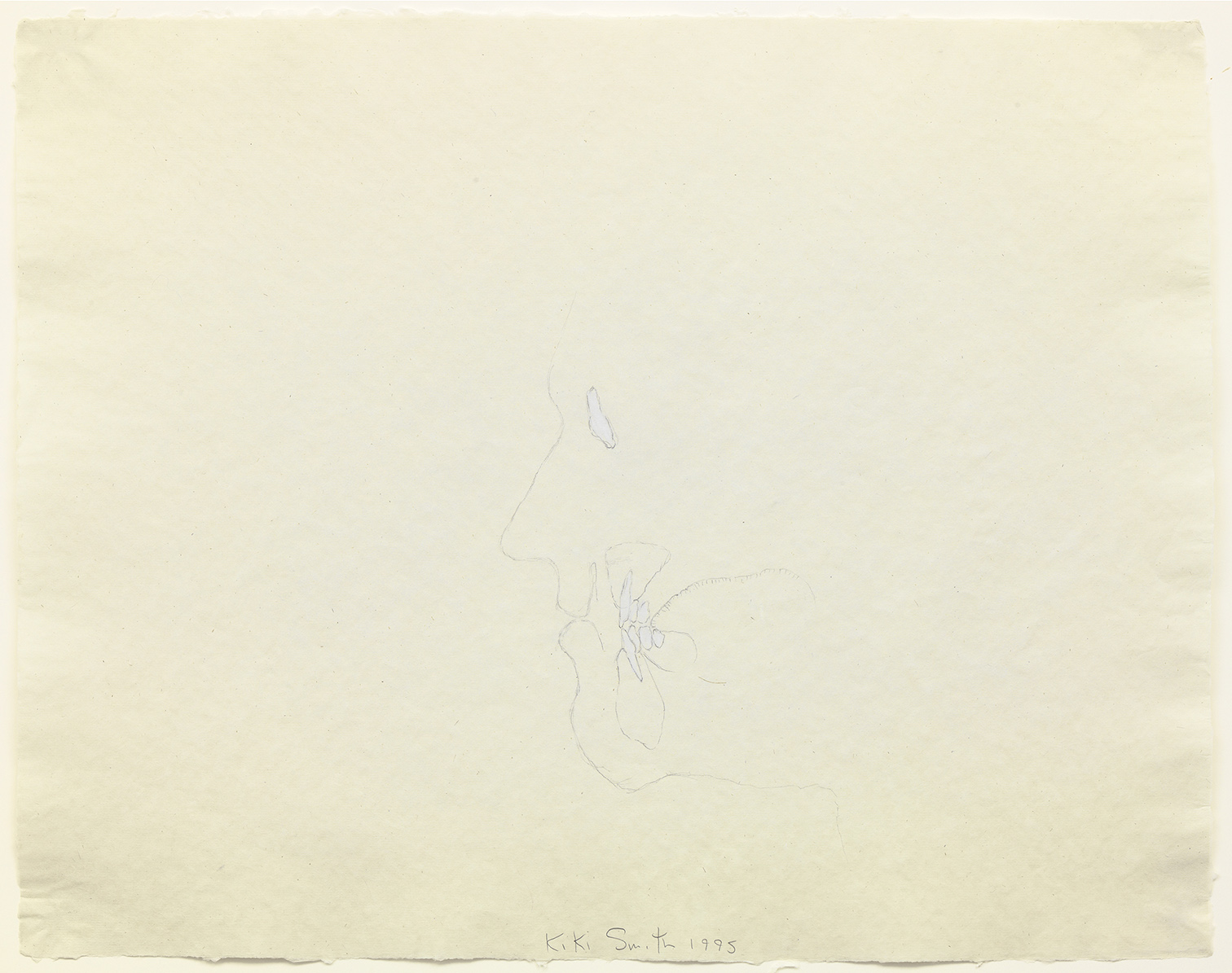 oeuvres Avebury Drawing (Cross Section Head Looking Left) Kiki Smith