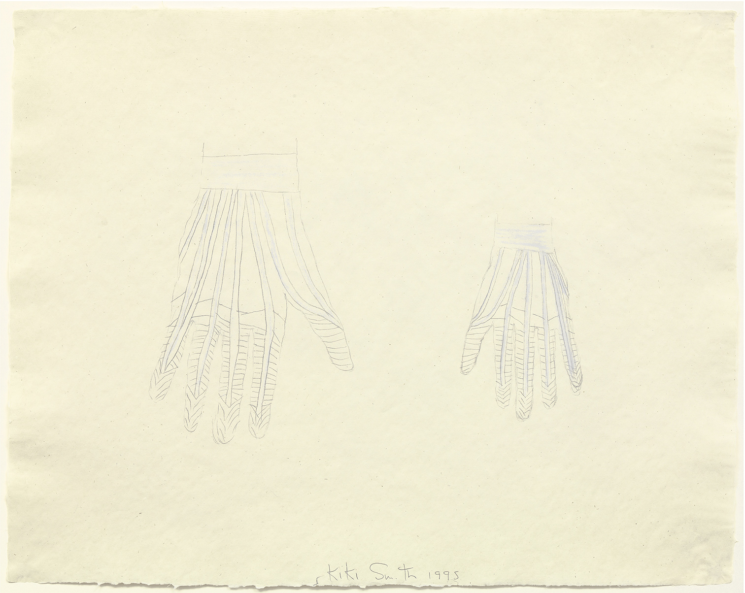 oeuvres Avebury Drawing (Big Hand and Small Hand) Kiki Smith