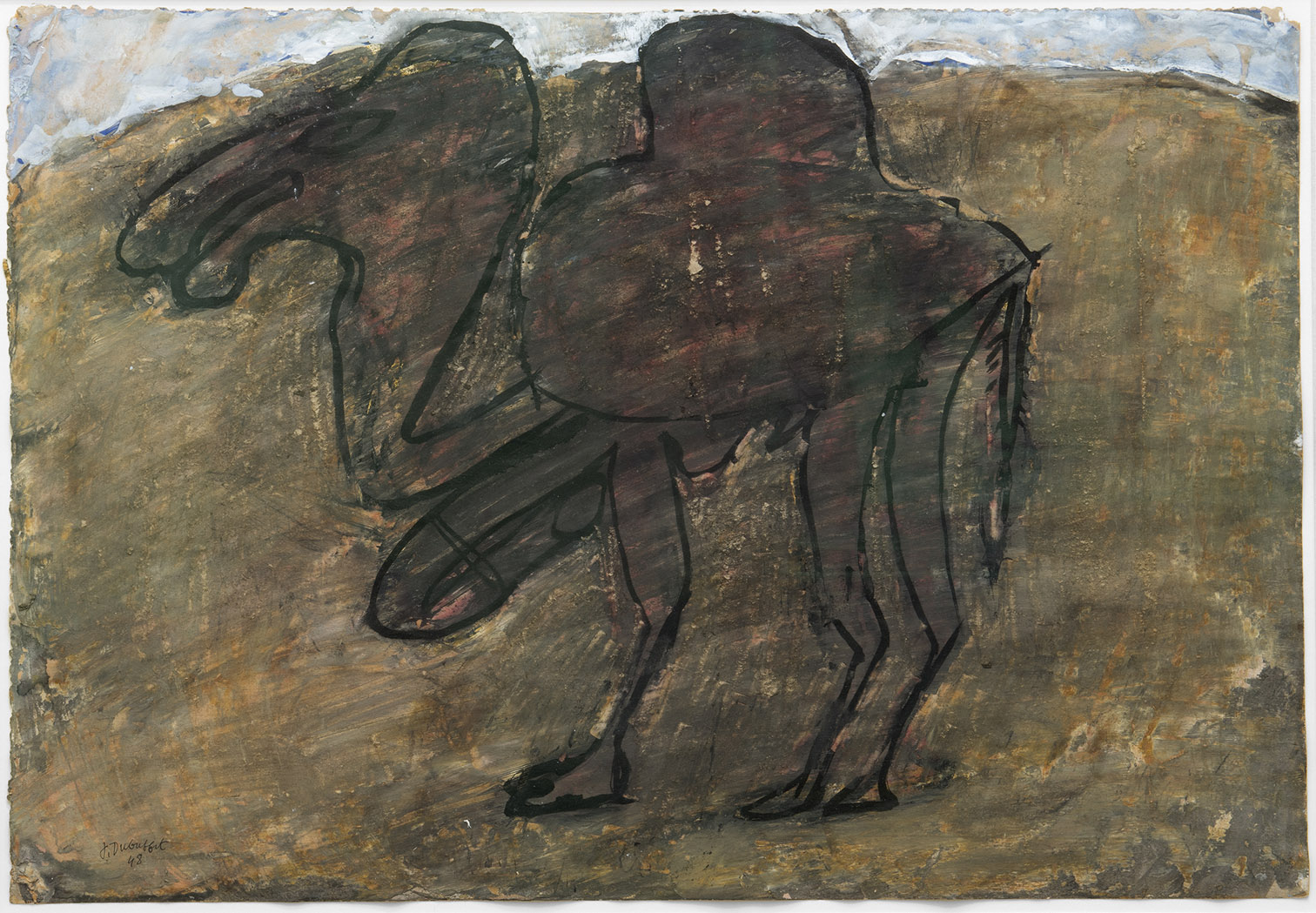 oeuvres Chameau entravé au désert janvier-avril 1948 Jean Dubuffet