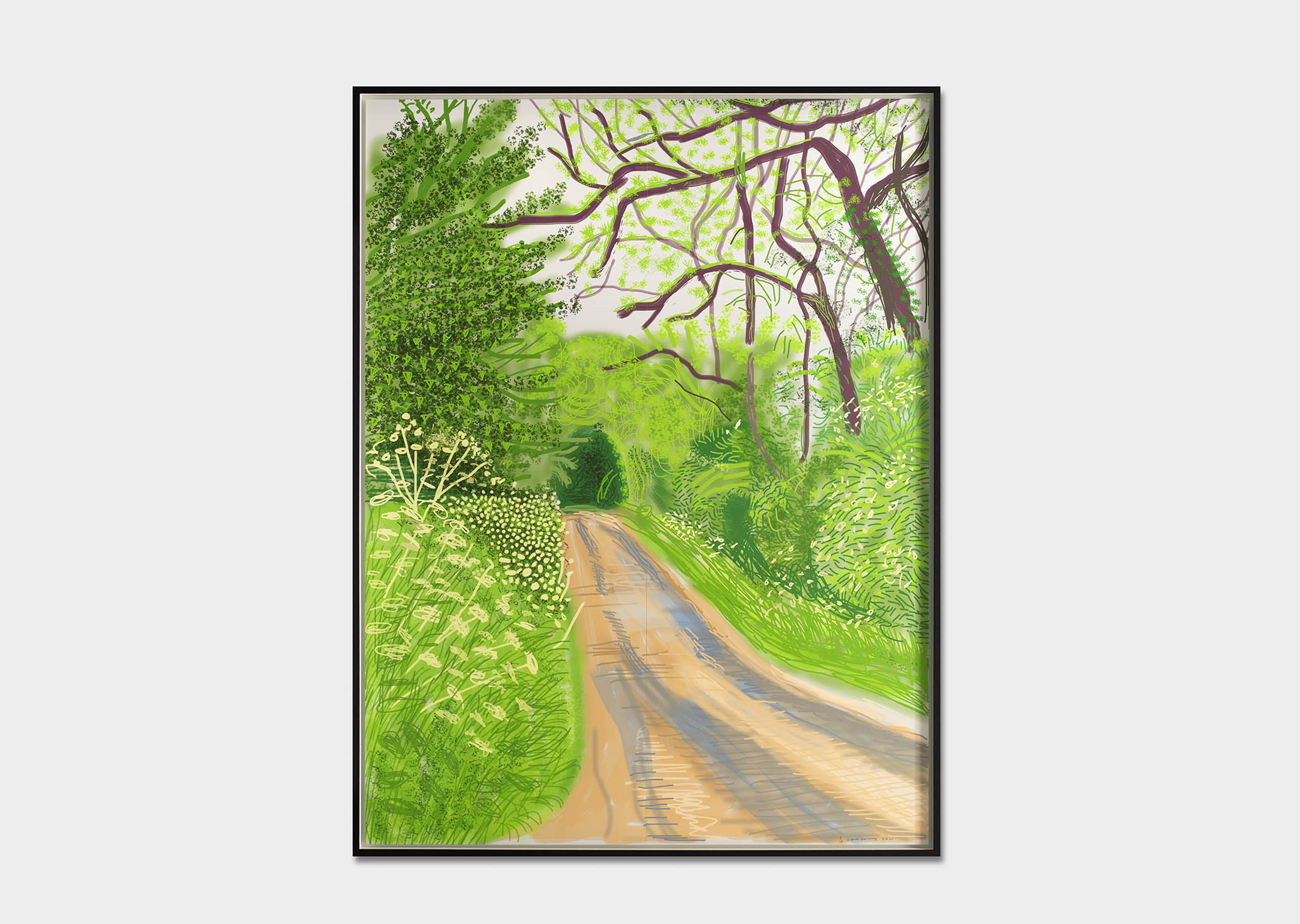 oeuvre The Arrival of Spring in Woldgate, East Yorkshire in 2011 (twenty eleven) - 16 May David Hockney