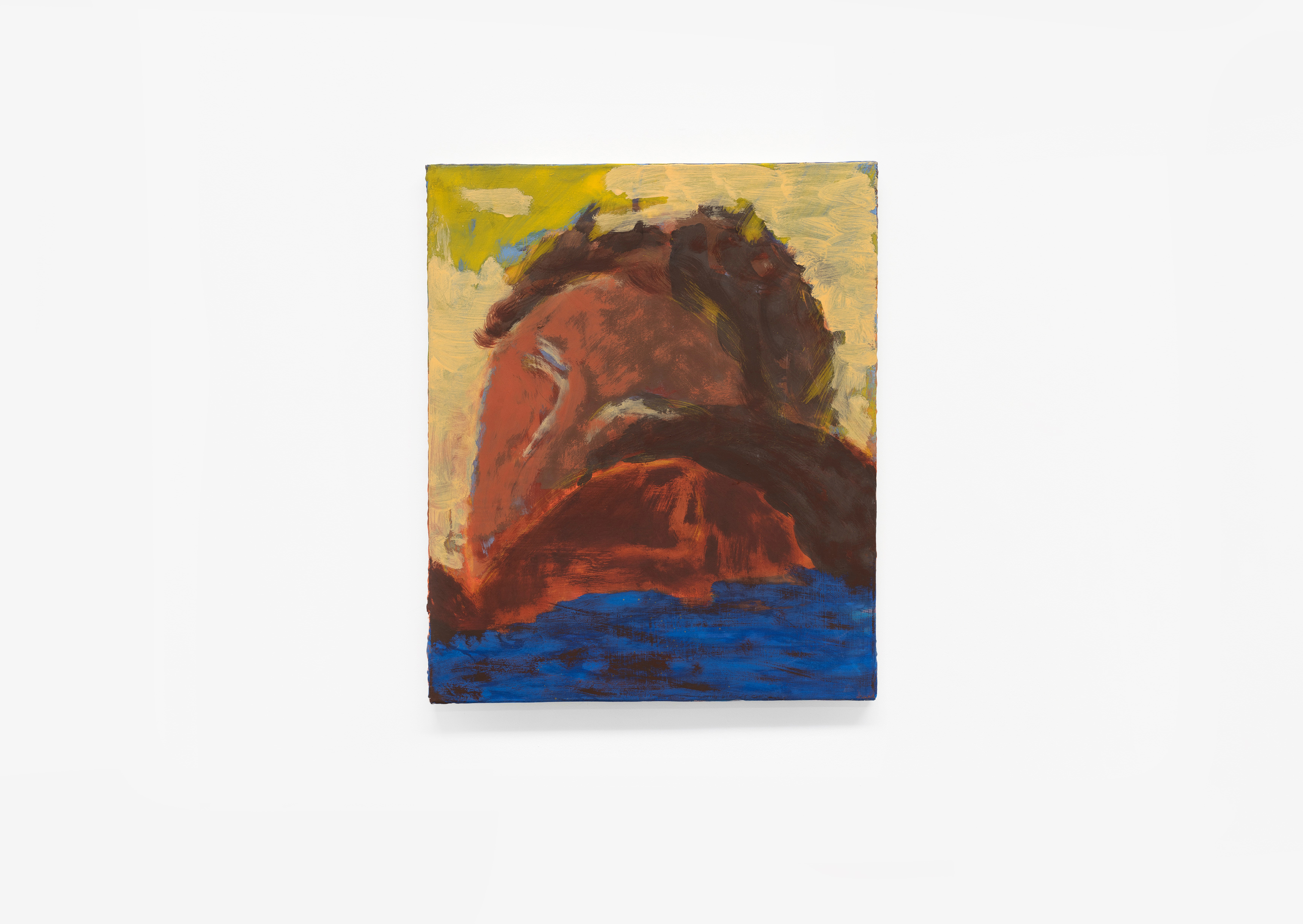 oeuvre Le lac de deux visages (étude) Christine Safa