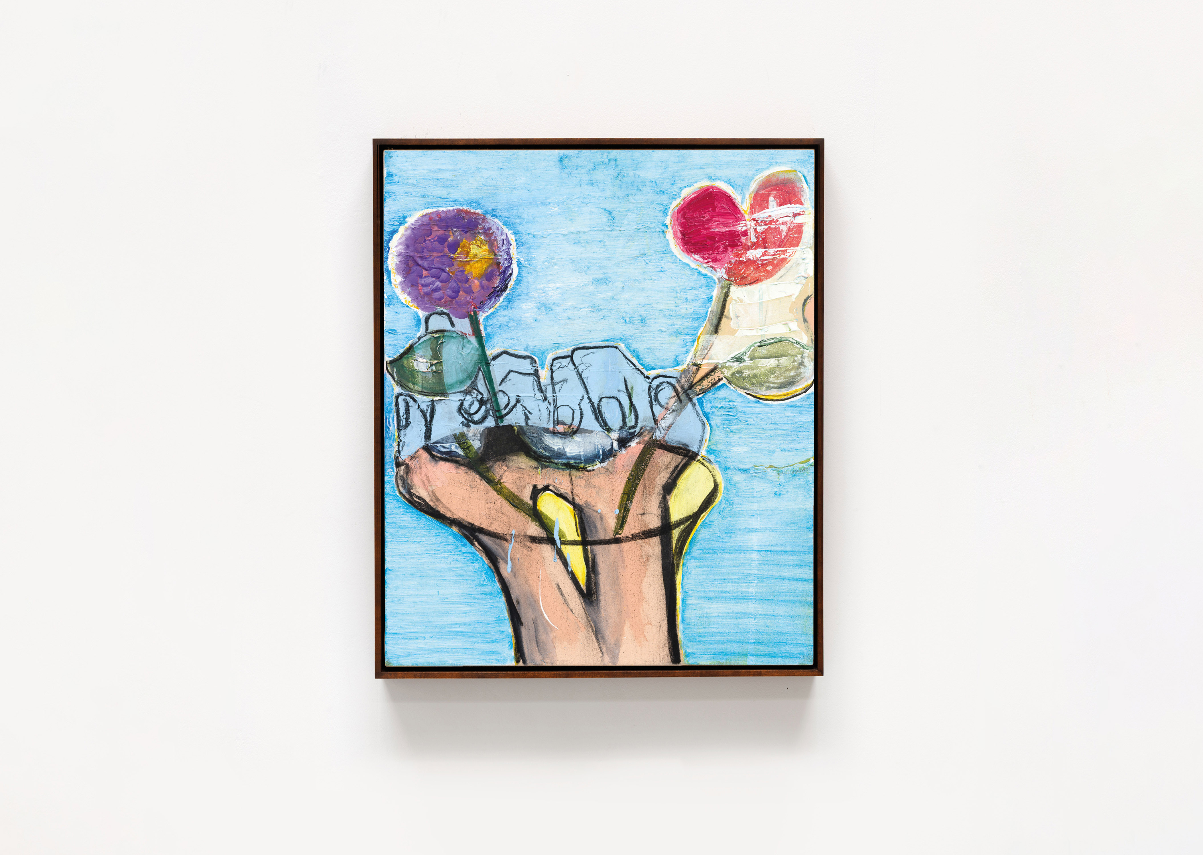 oeuvre Arrangement de fleurs (bleu) Magnus Plessen