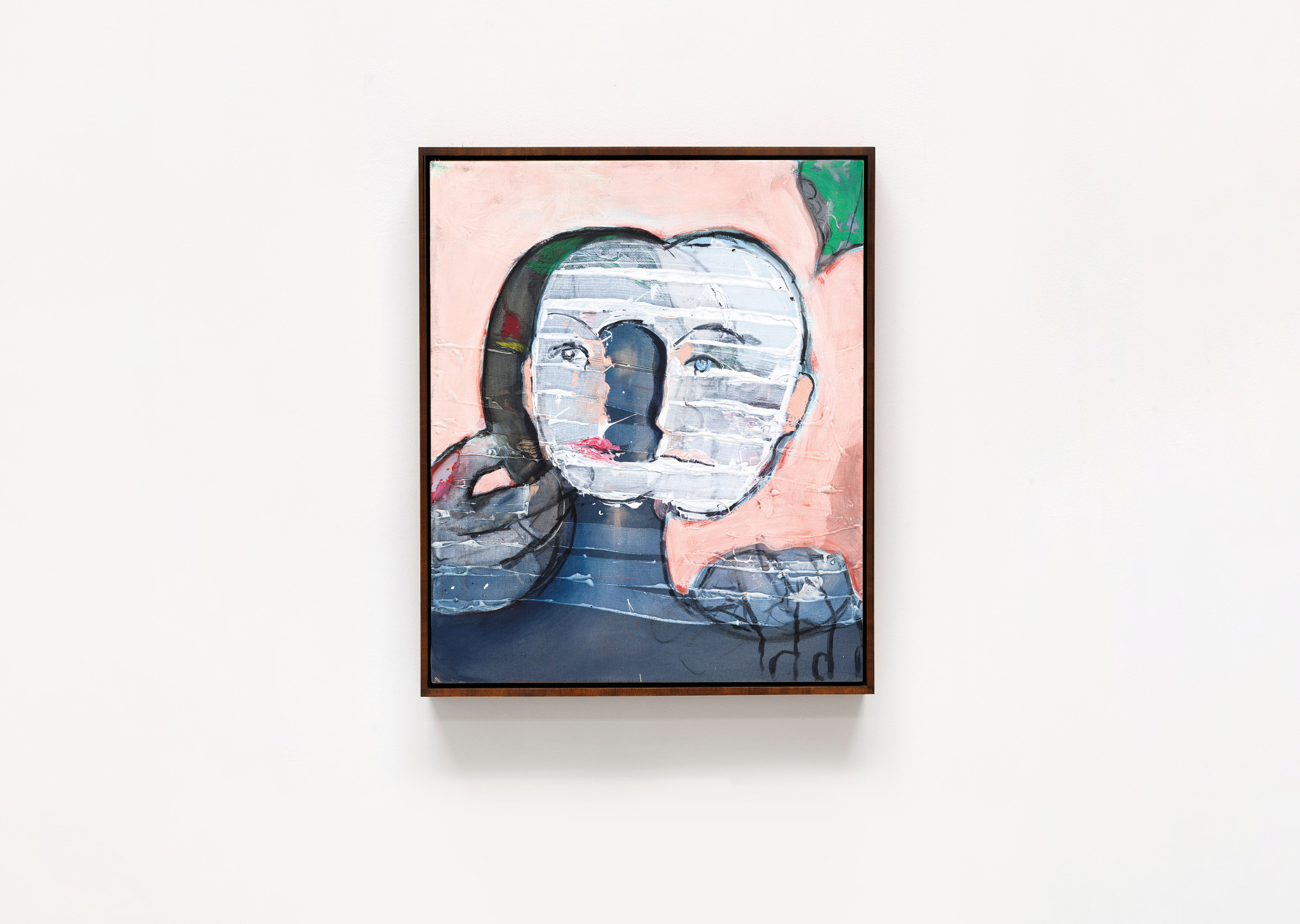 oeuvre Two on red Magnus Plessen